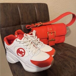 Michael Kors Red Shoulder Bag